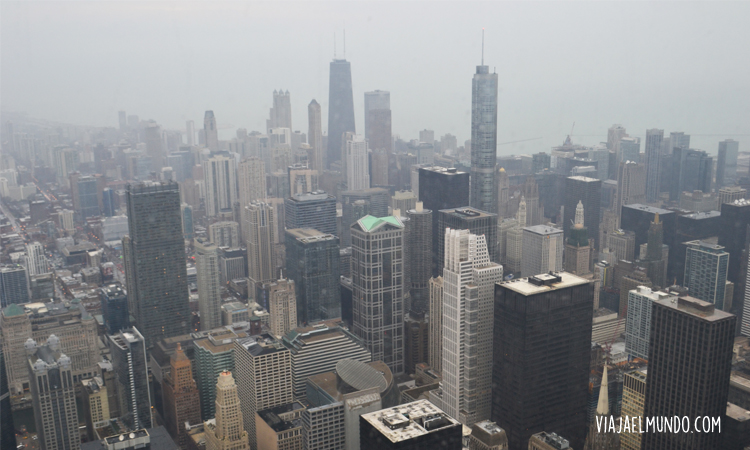 La ciudad desde el piso 103 de la Willis Tower